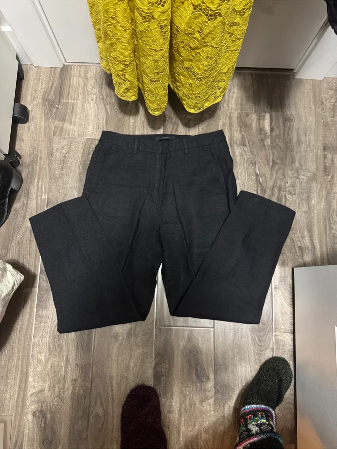 Maxmara weekend BLACK linen pants.