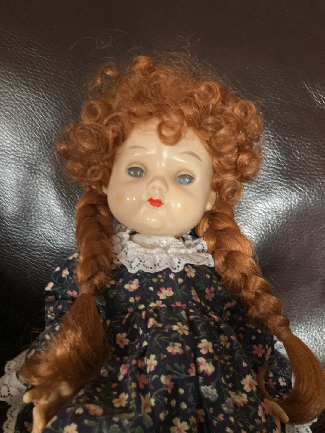 Antique Doll with Floral Dress image indicator(4)