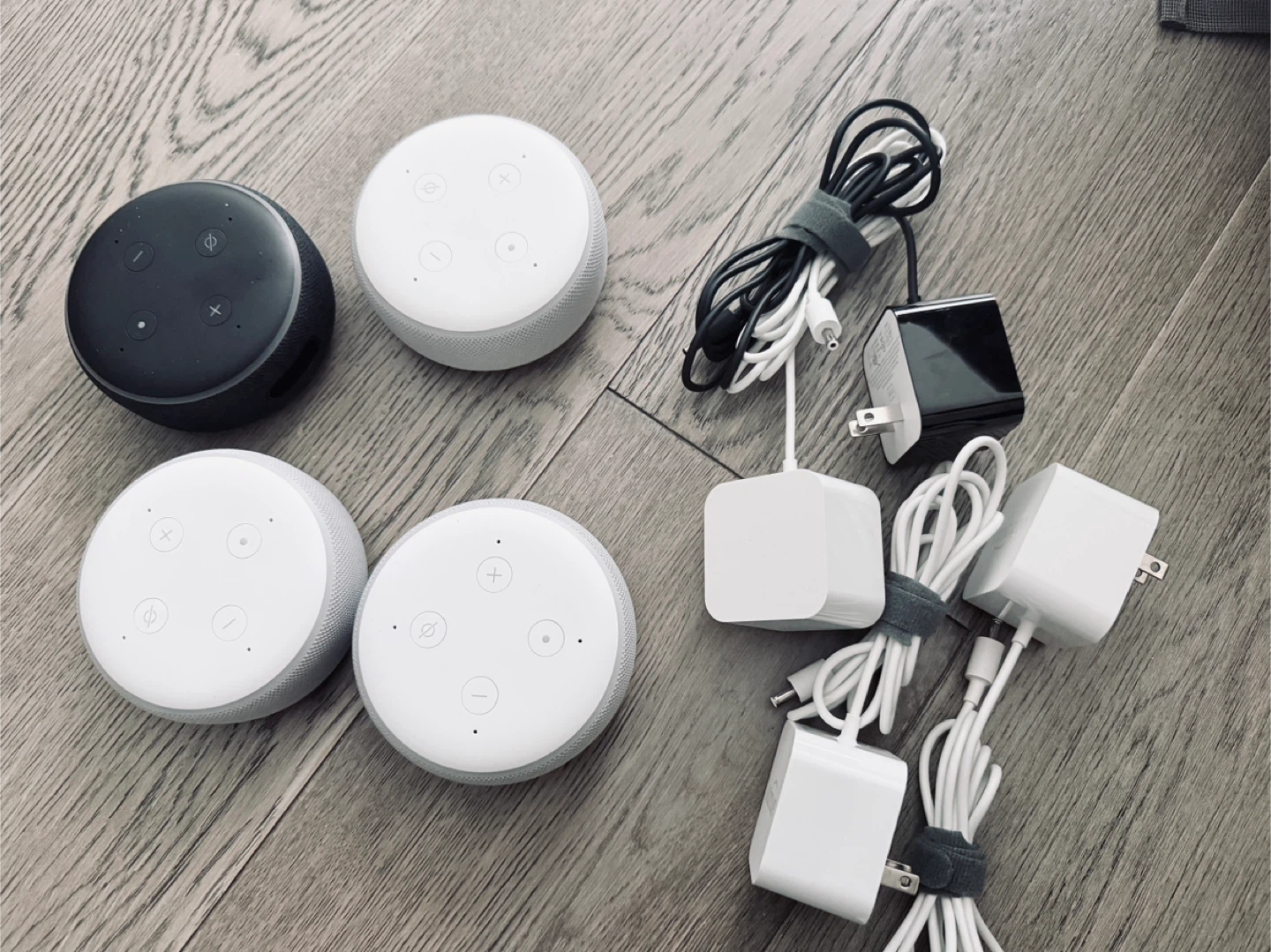 Amazon Echo Dot (3rd Gen) - 3 White, 1 Black