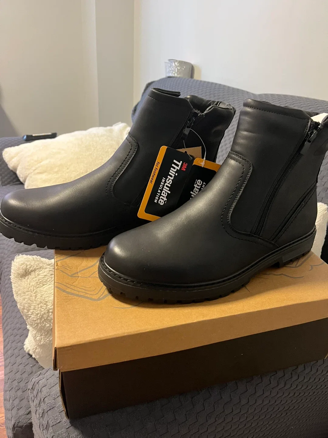 Elements Black Winter Boots - Size 12
