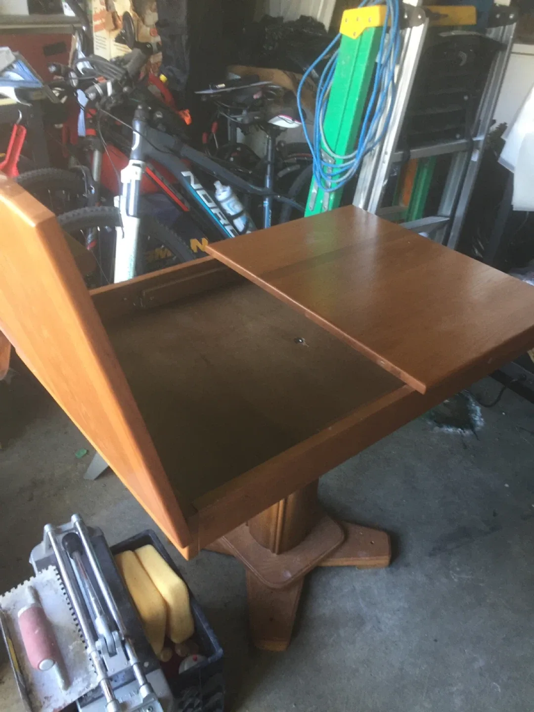 Wood Dining Table with Leaf image indicator(3)