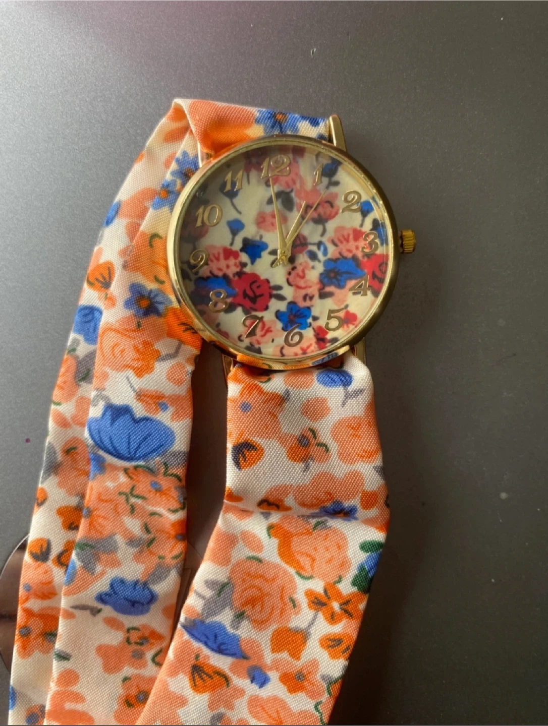 Floral Print Watch