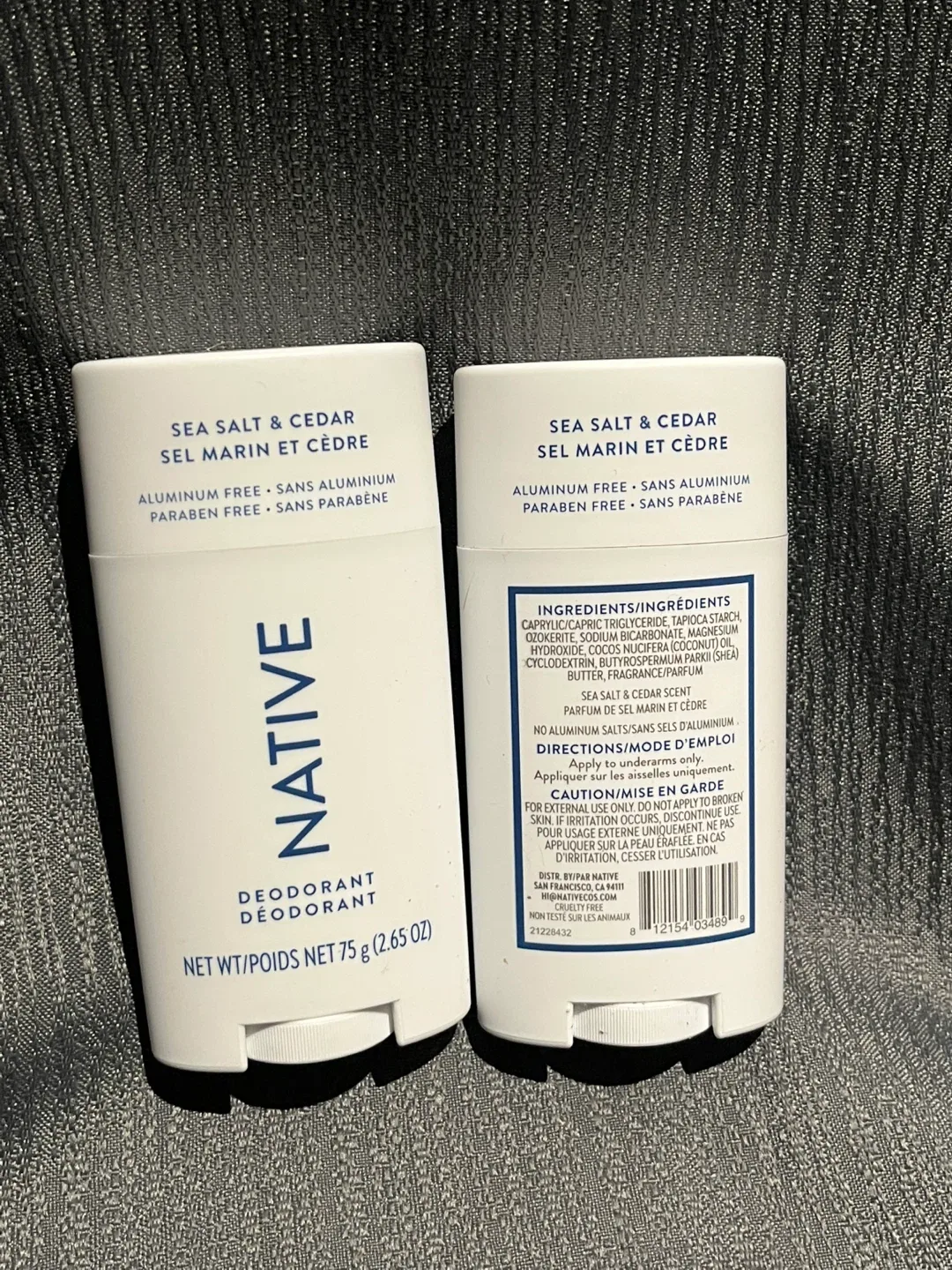 Native Sea Salt & Cedar Deodorant (2 x 75g) image indicator(2)