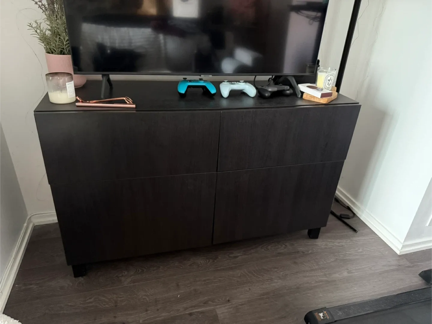 IKEA BESTA Storage Combination - Black-Brown