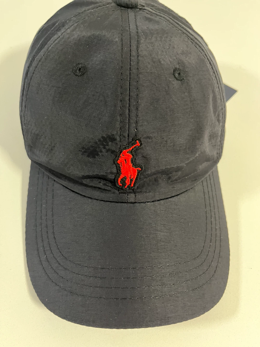 Ralph Lauren Polo Cap - Black with Red Logo