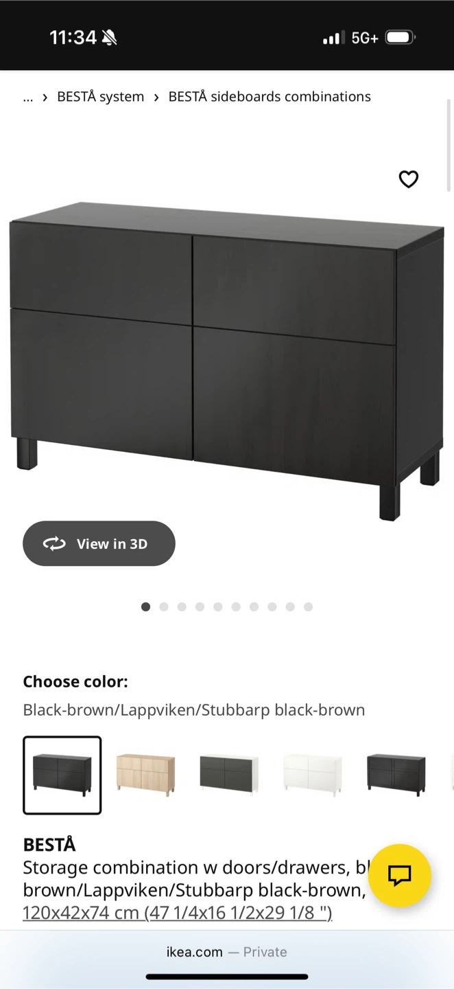 IKEA BESTA Storage Combination - Black-Brown - photo 2
