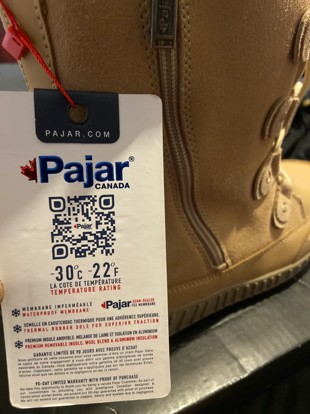 Pajar Canada Waterproof Winter Boots US 9.5 image indicator(3)