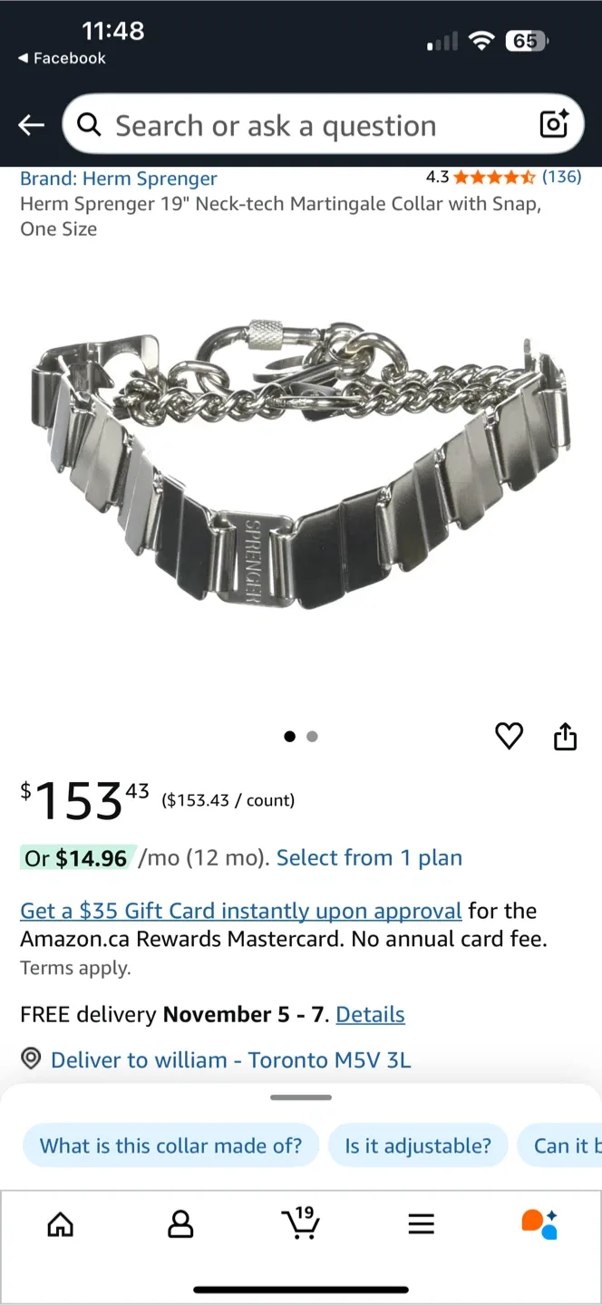 BRAND NEW HERM SPRENGER  PRONG COLLAR MEDIUM LARGE BREED DIGS