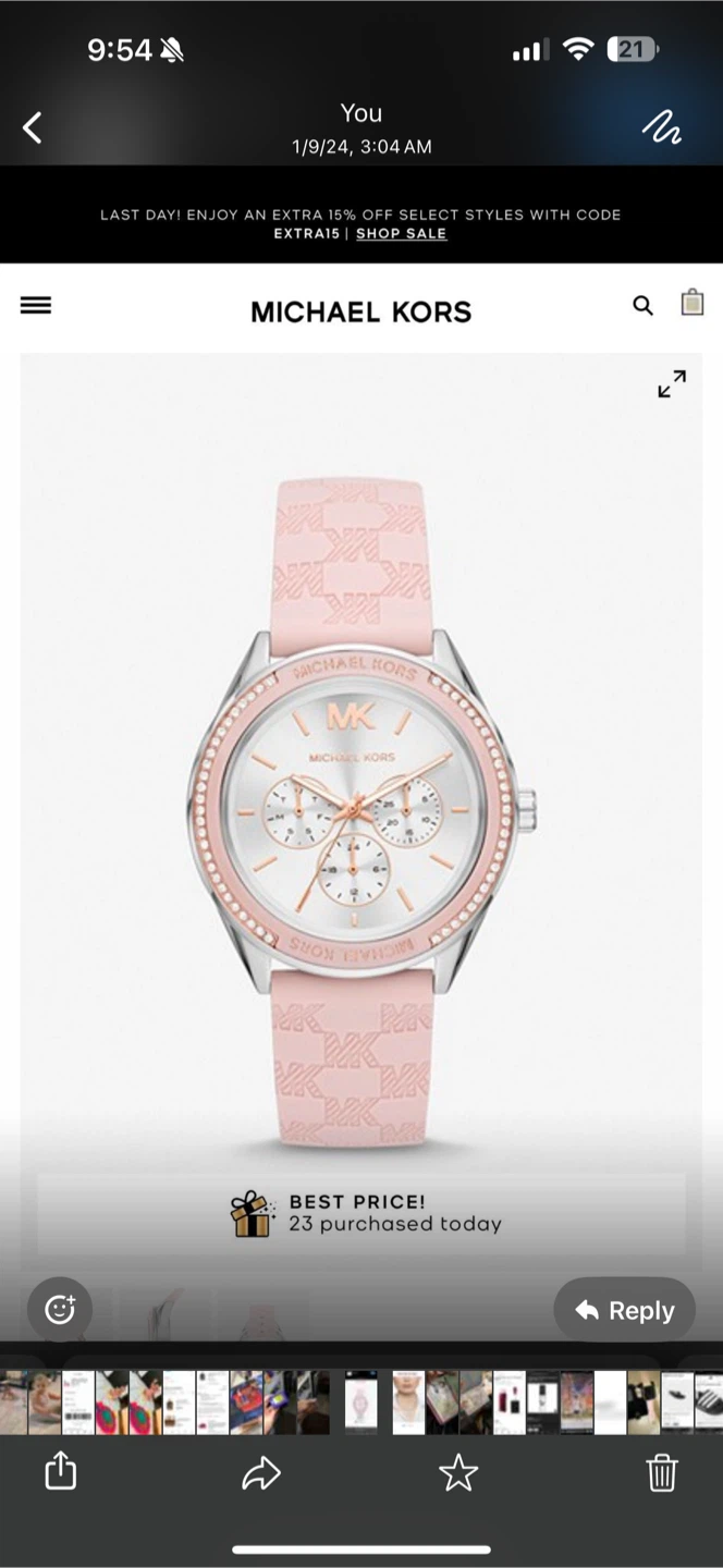 Michael Kors Ladies Watch - Pink - photo 5