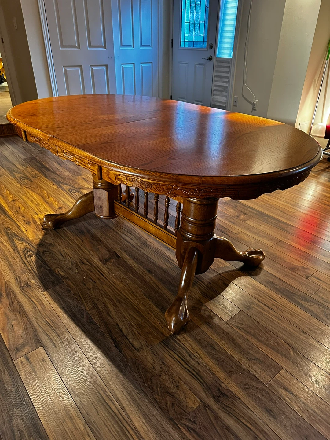 Oval Wooden Dining Table