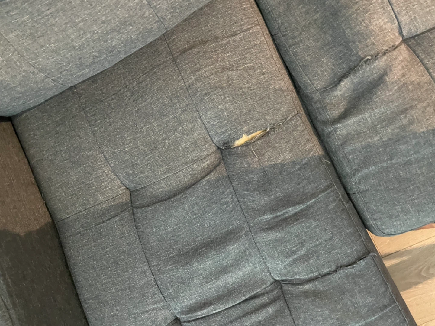 Grey Sectional Sofa - Some Wear - photo 4