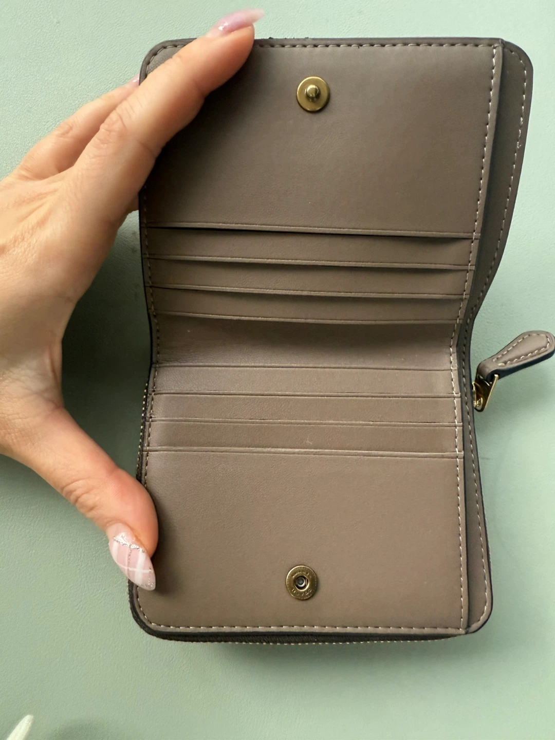 Coach New York Billfold Wallet - Brass/Dark Stone - photo 2