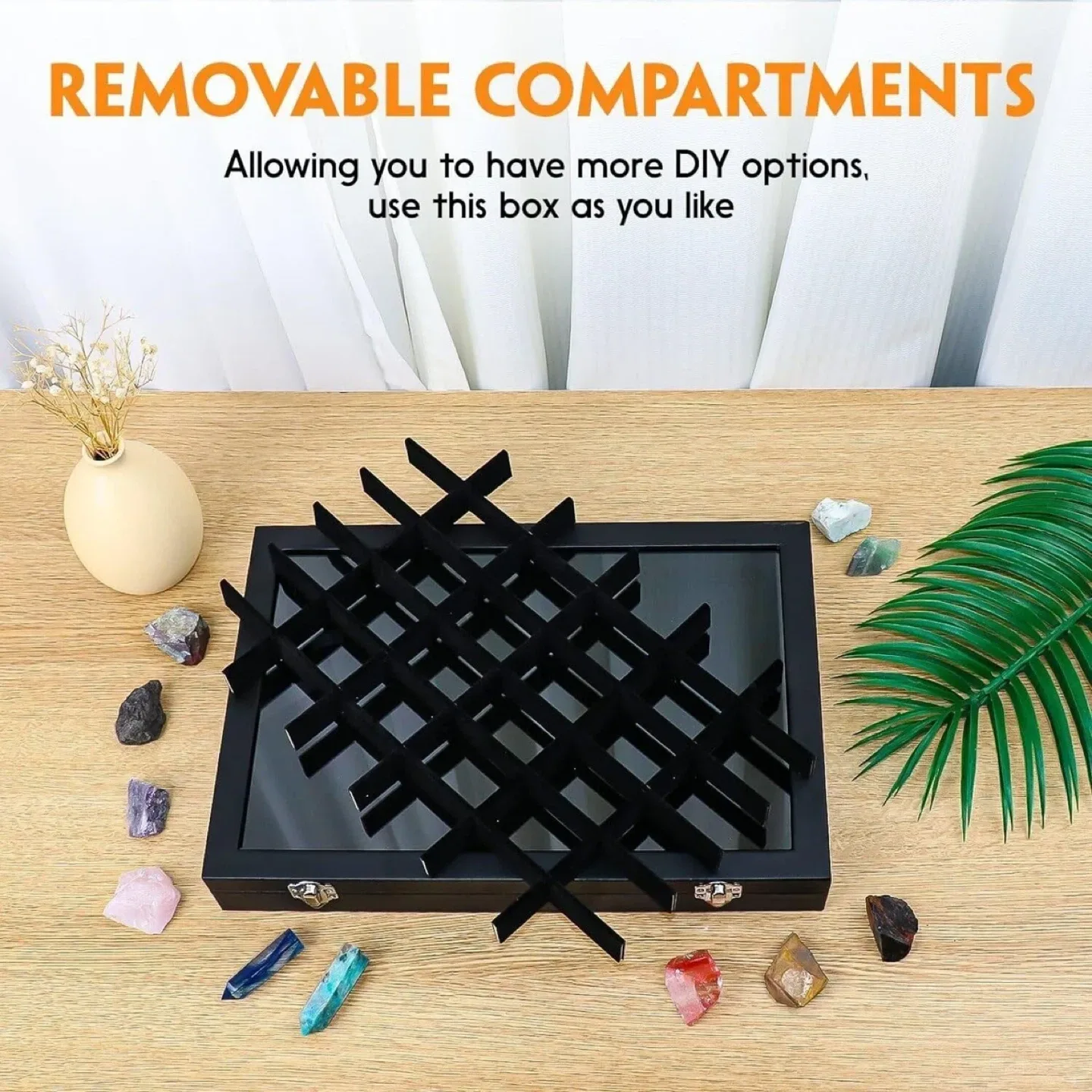 Black Gemstone Display Case image indicator(3)