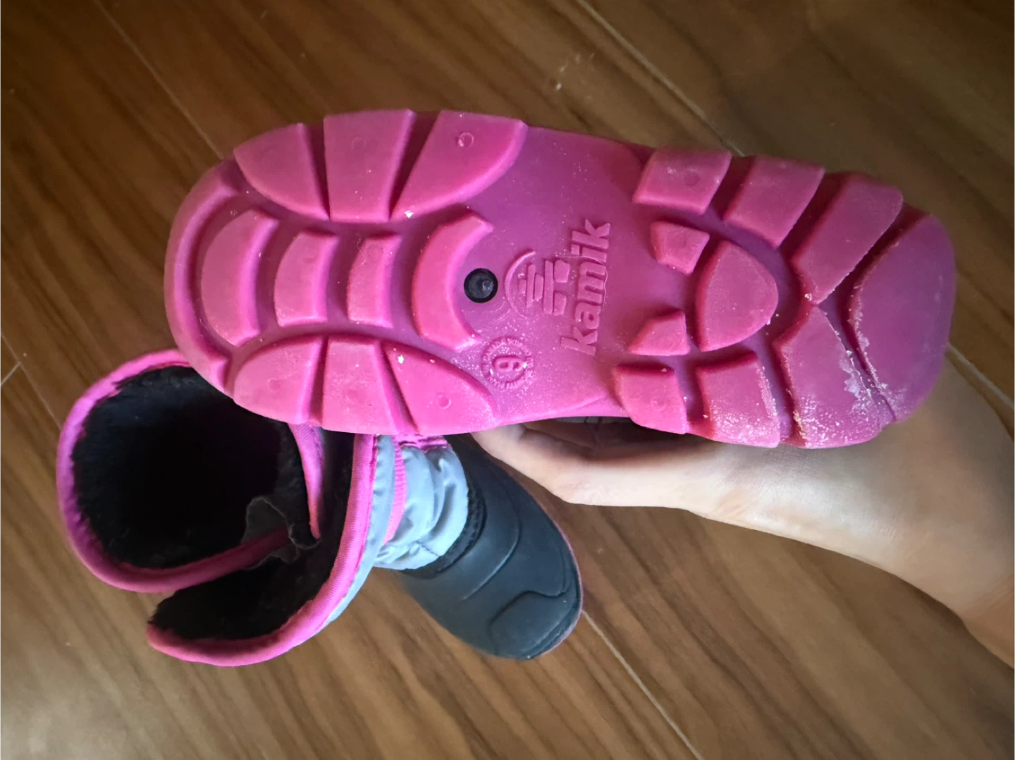Kamik Size 9 Pink & Grey Snow Boots - photo 3