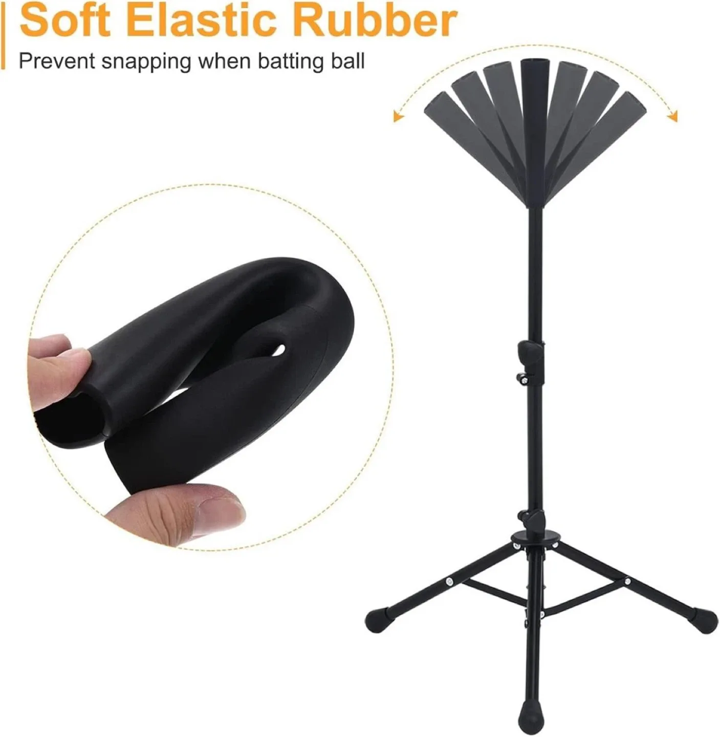 Adjustable Baseball Batting Tee Tripod Stand image indicator(4)