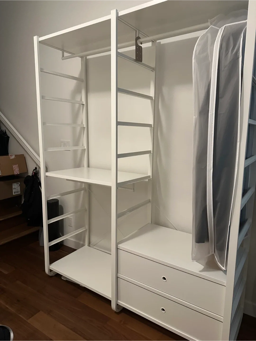 IKEA ELVARLI Wardrobe System - White