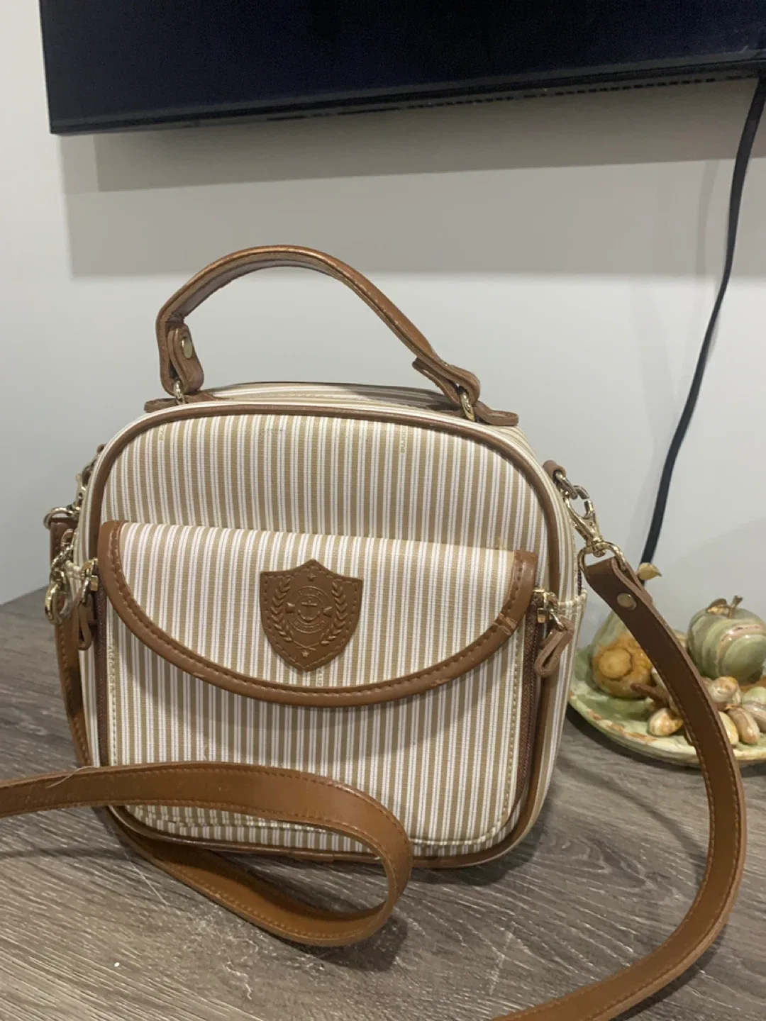 Striped Shoulder Bag
