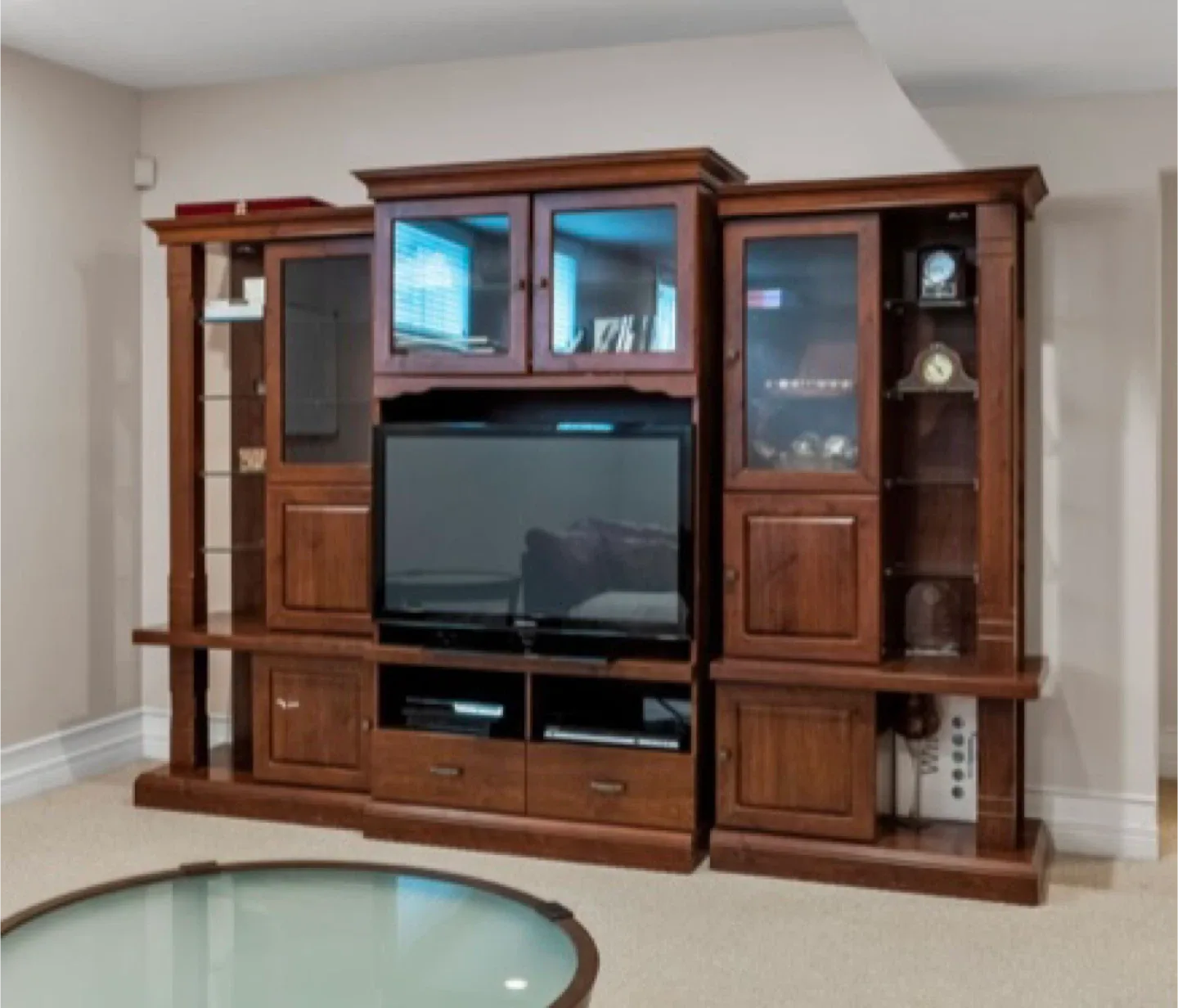 Large Wooden Entertainment Unit