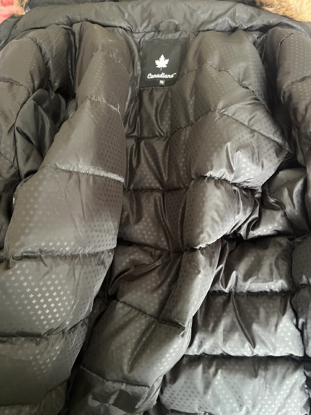 Canadiana Black Puffer Jacket - Size XXL