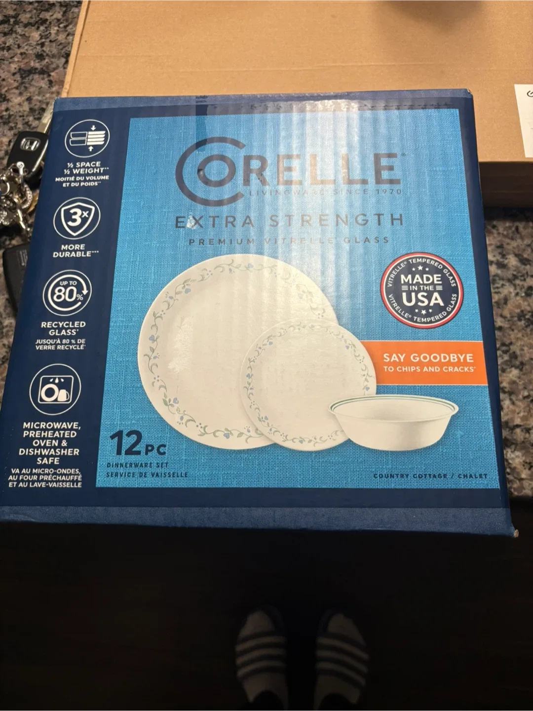 Corelle 12pc Dinnerware Set - Country Cottage