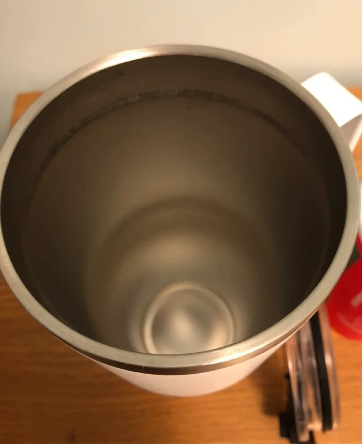 mininco White Stainless Steel Mug with Handle image indicator(2)