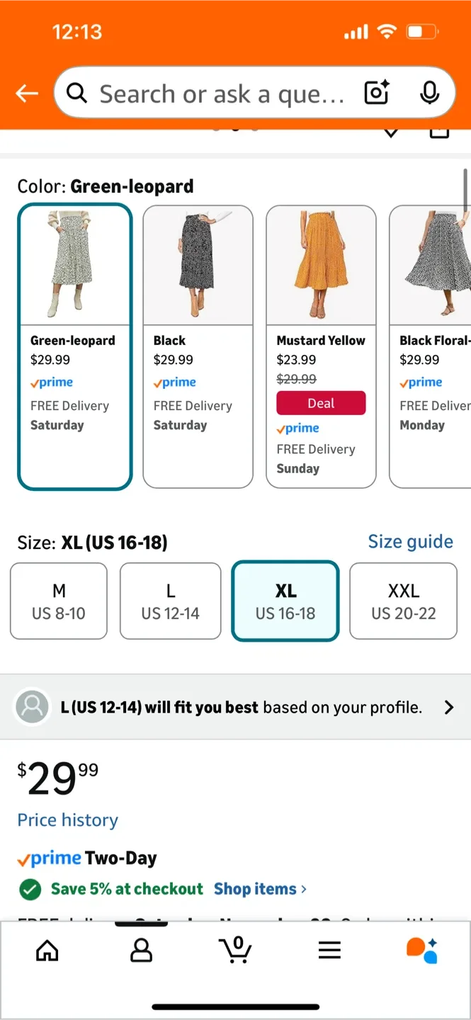 Green Leopard Skirt XL image indicator(5)