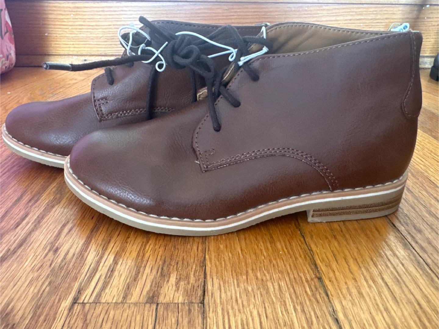 Cat & Jack Brown Chukka Boots - Size 2 - photo 2