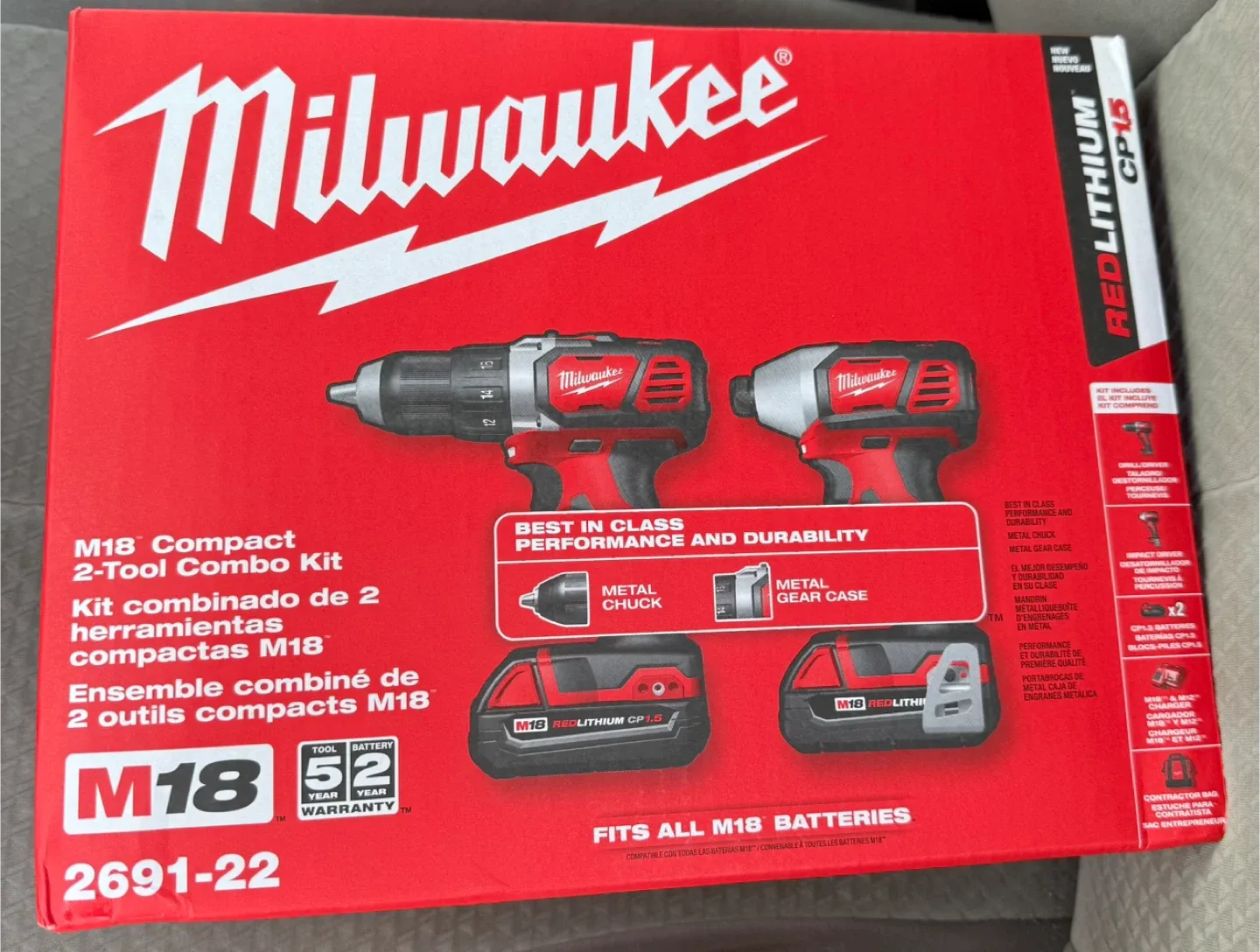 Milwaukee M18 Compact 2-Tool Combo Kit 2691-22