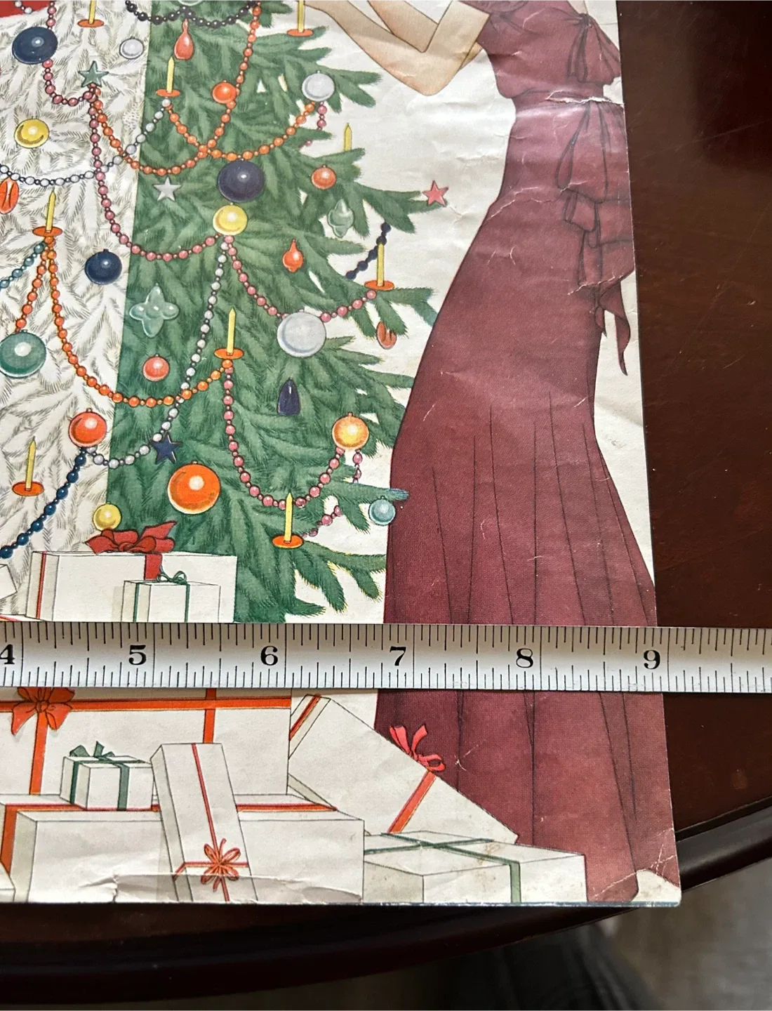 1931 art deco Xmas Christmas tree bulb mercury art vintage image indicator(6)