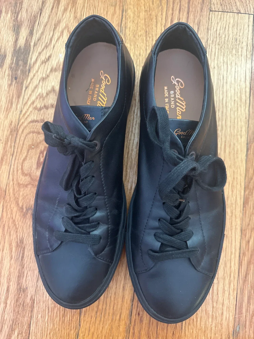 Good Man Brand Black Leather Sneakers