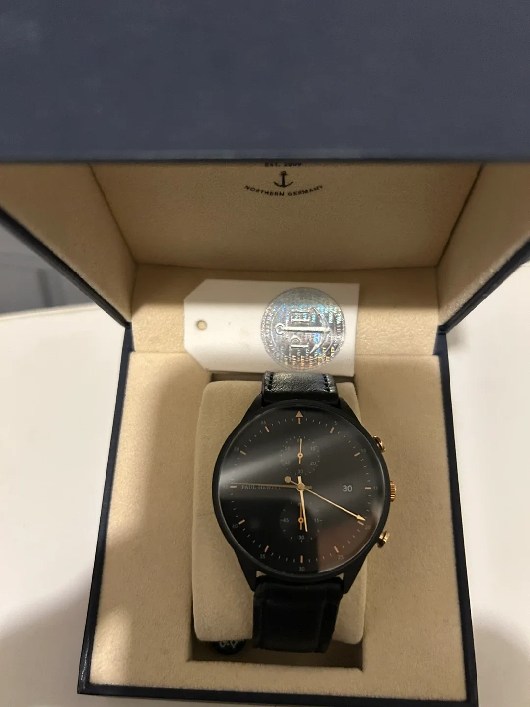 Paul Hewitt Chronograph Watch, Black