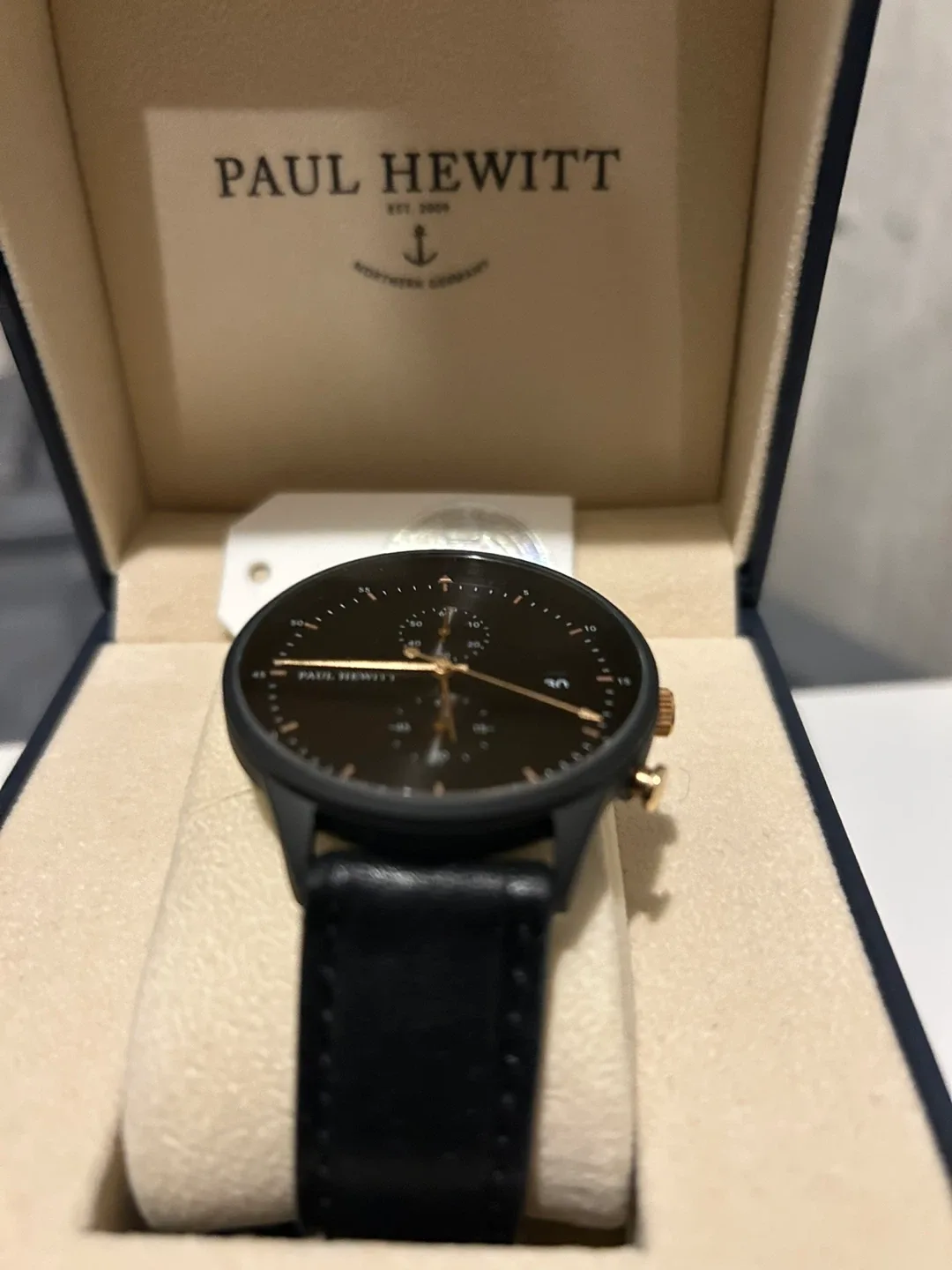 Paul Hewitt Chronograph Watch, Black image indicator(2)