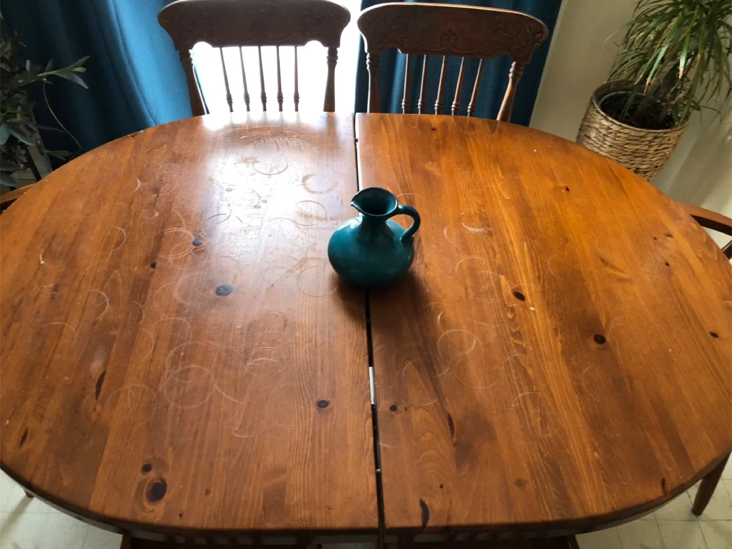 Wood Dining Table with 6 Chairs image indicator(4)
