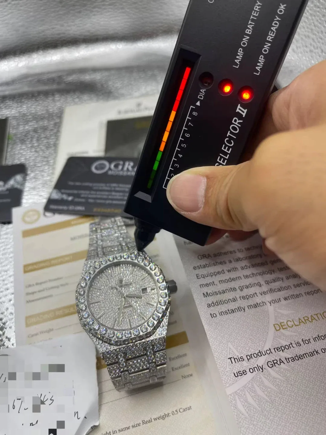 Audemars Piguet moissanite Watch image indicator(2)