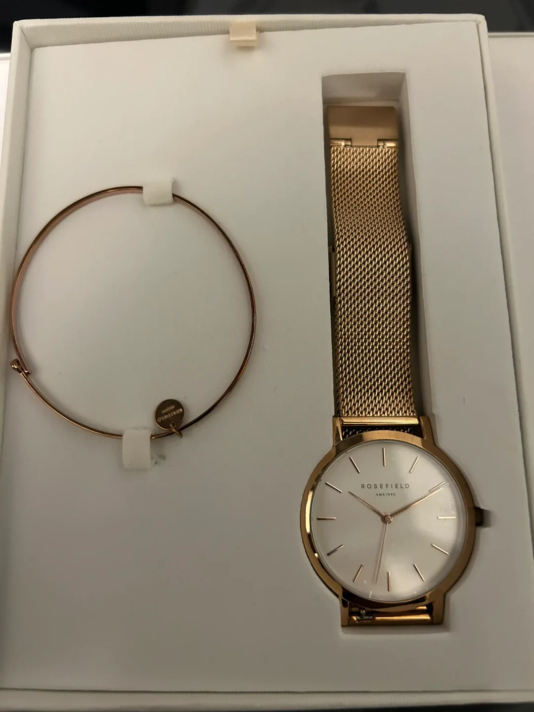 Rosefield Watch & Bracelet Set - Rose Gold
