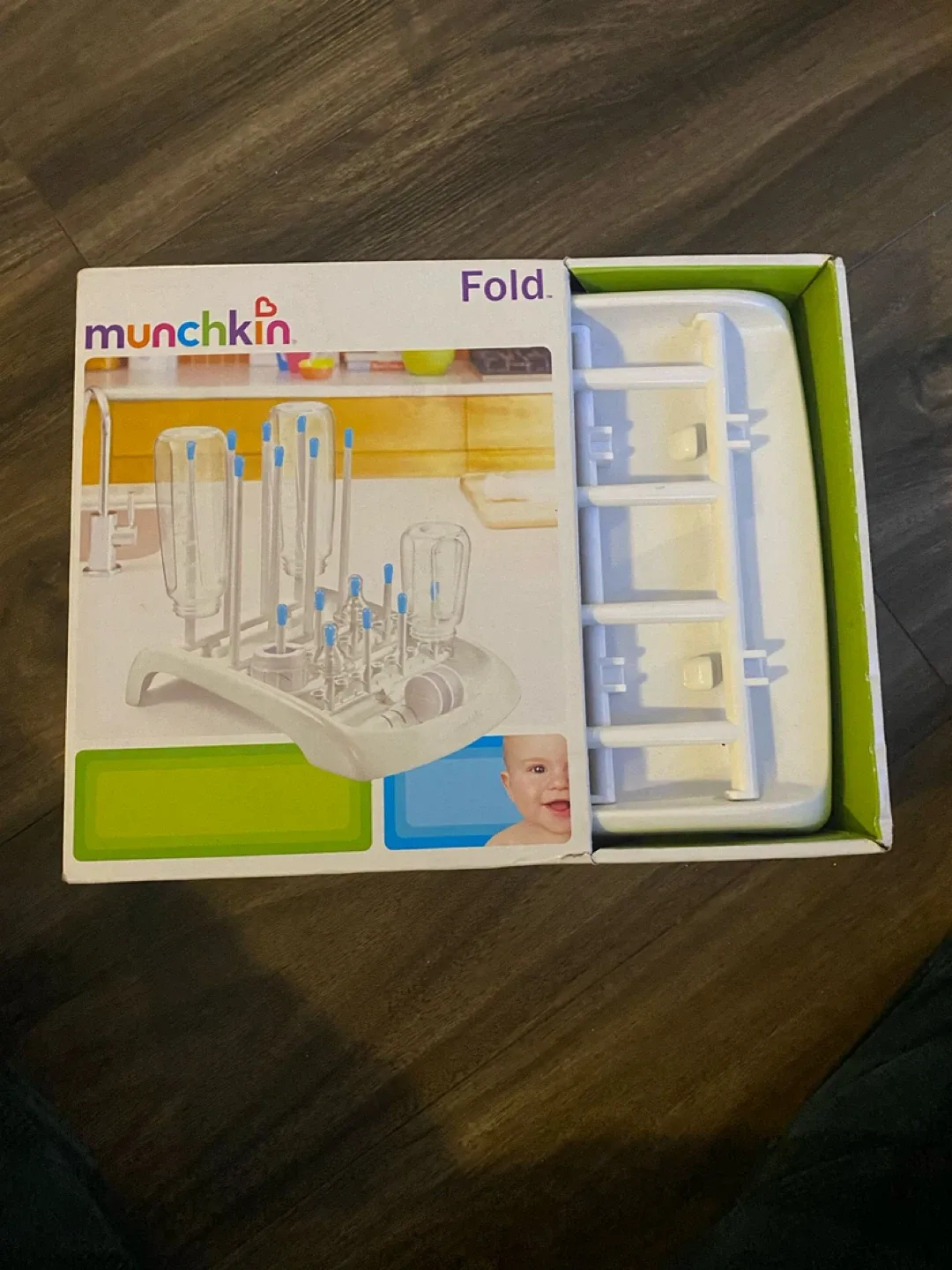 Munchkin Fold Bottle Drying Rack - White