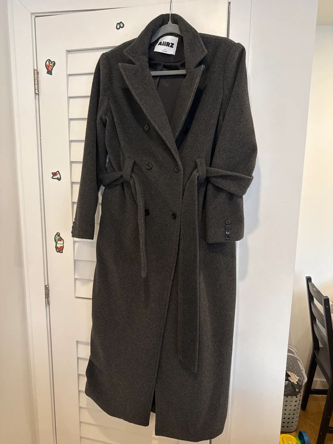 Aiiz Coat - Grey, Belted image indicator(2)