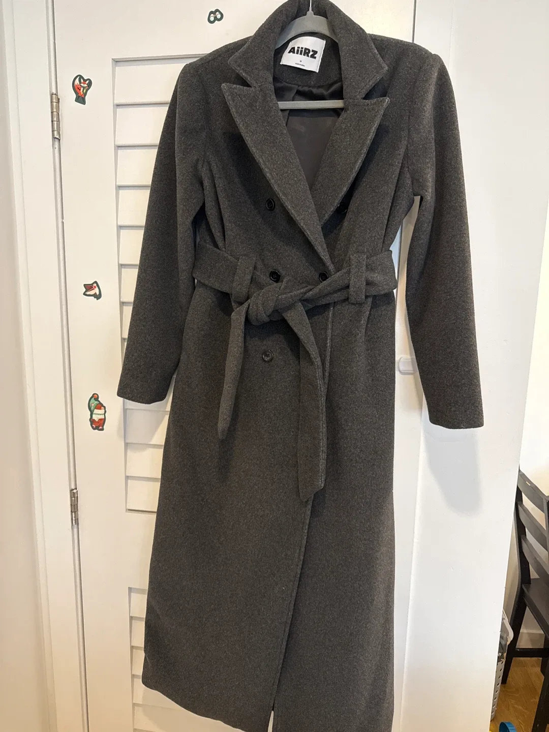 Aiiz Coat - Grey, Belted