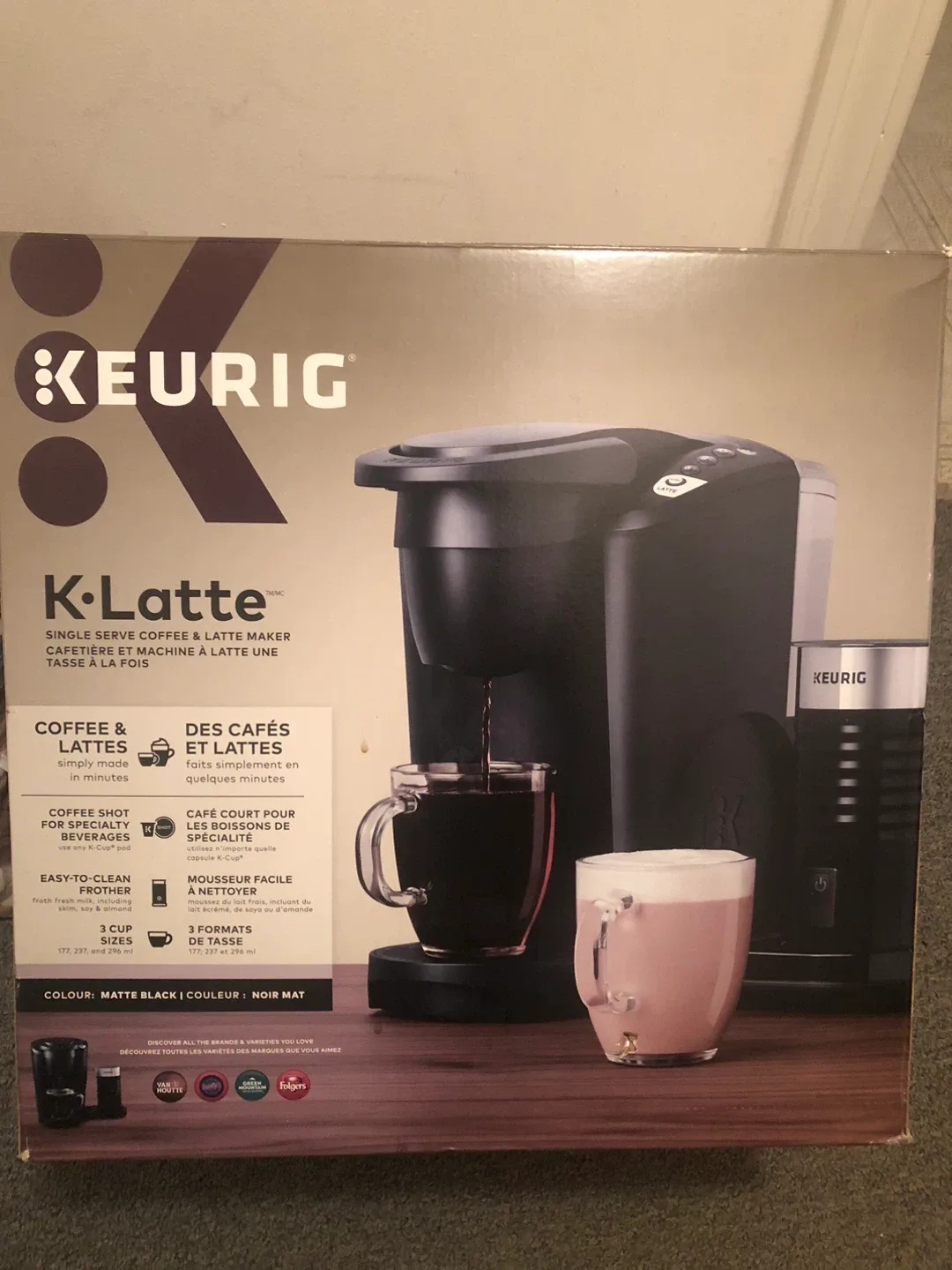 Keurig K-Latte Single Serve Coffee & Latte Maker - Matte Black