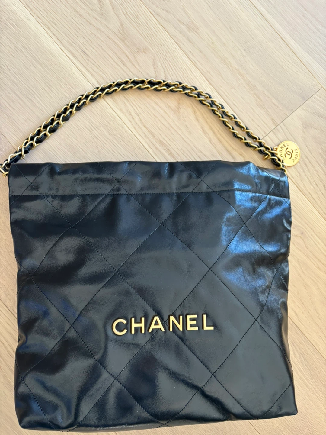 Chanel Style Black Leather Shoulder Bag - photo 5