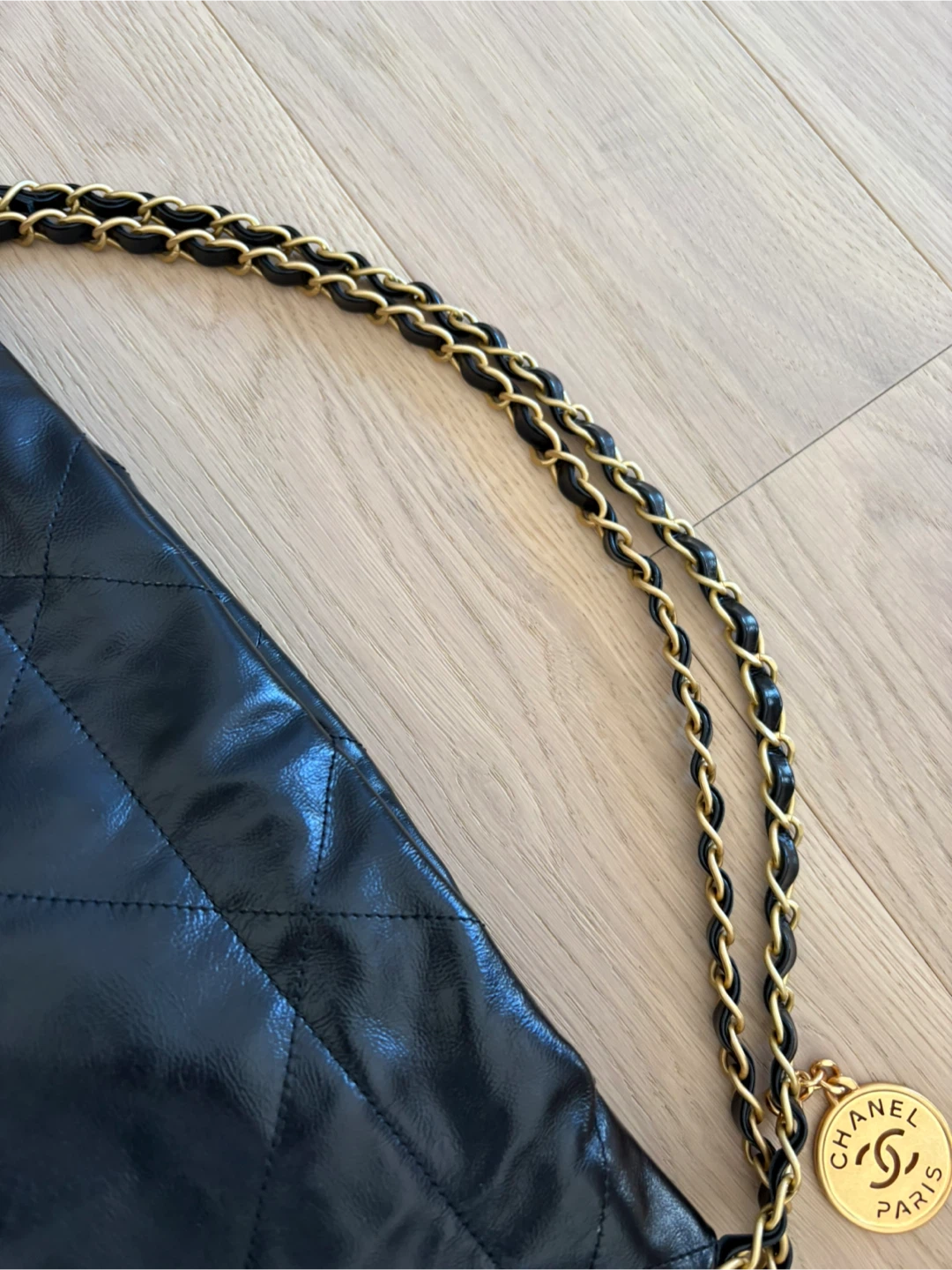 Chanel Style Black Leather Shoulder Bag - photo 4