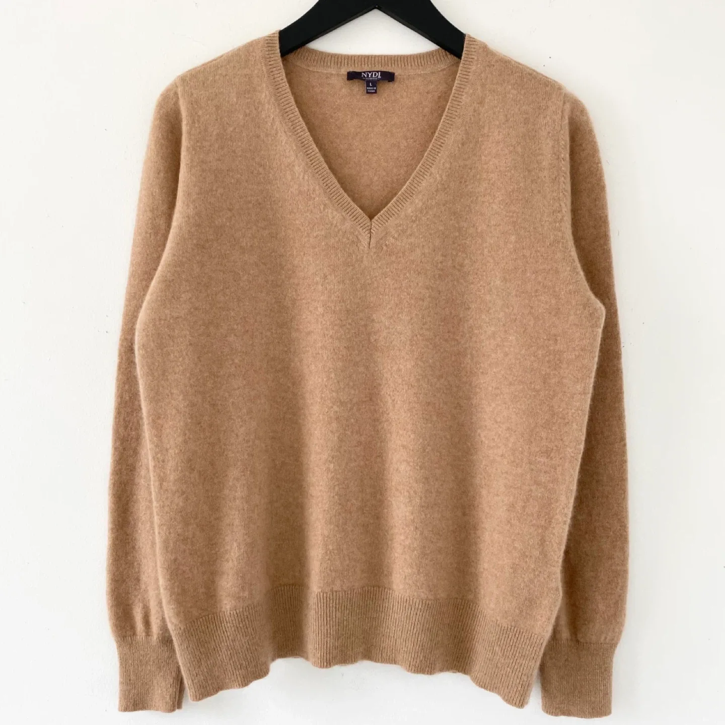 NYDJ 100% Cashmere Classic V-Neck Sweater