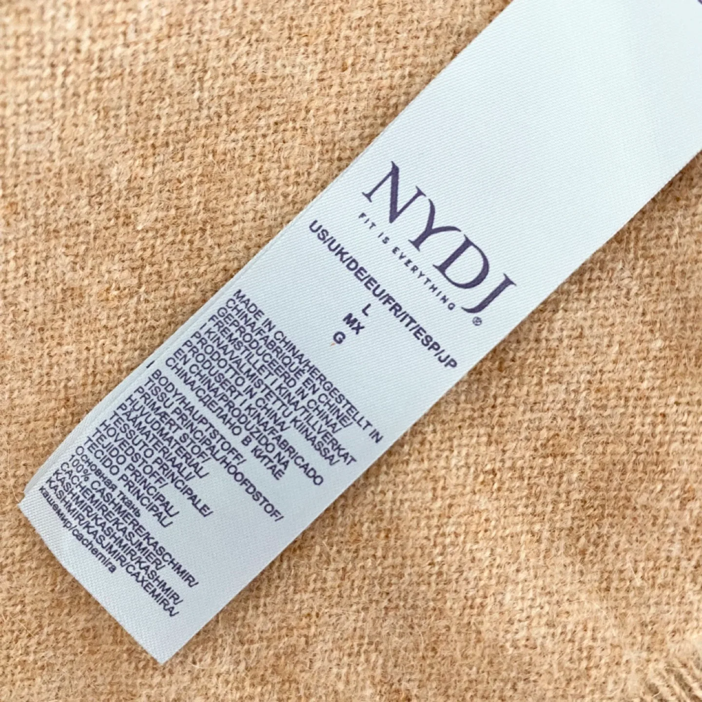 NYDJ 100% Cashmere Classic V-Neck Sweater image indicator(8)