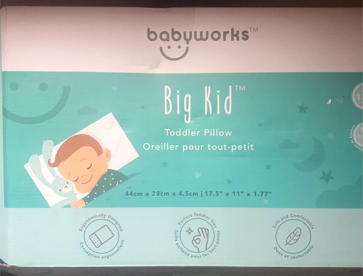 Babyworks Big Kid Toddler Pillow - New in Box! image indicator(2)