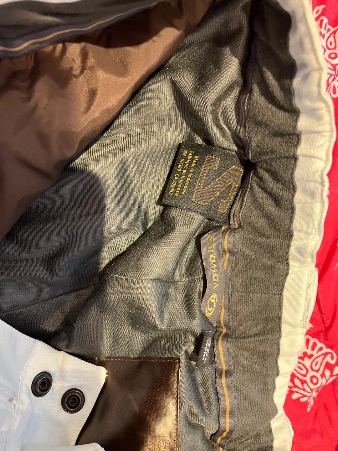 Salomon Women's White Snow Pants image indicator(3)