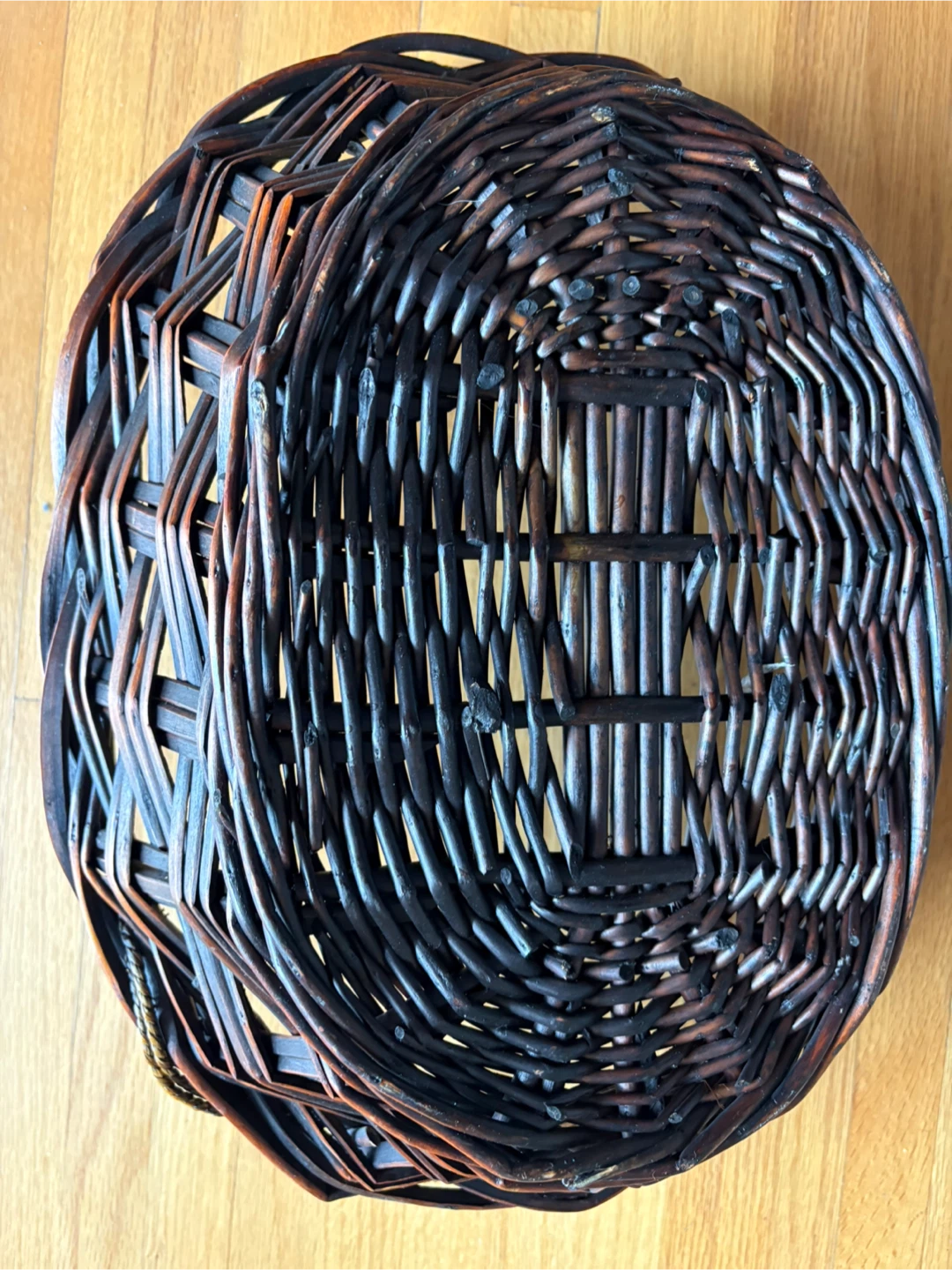 Wicker Basket - Dark Brown - photo 2