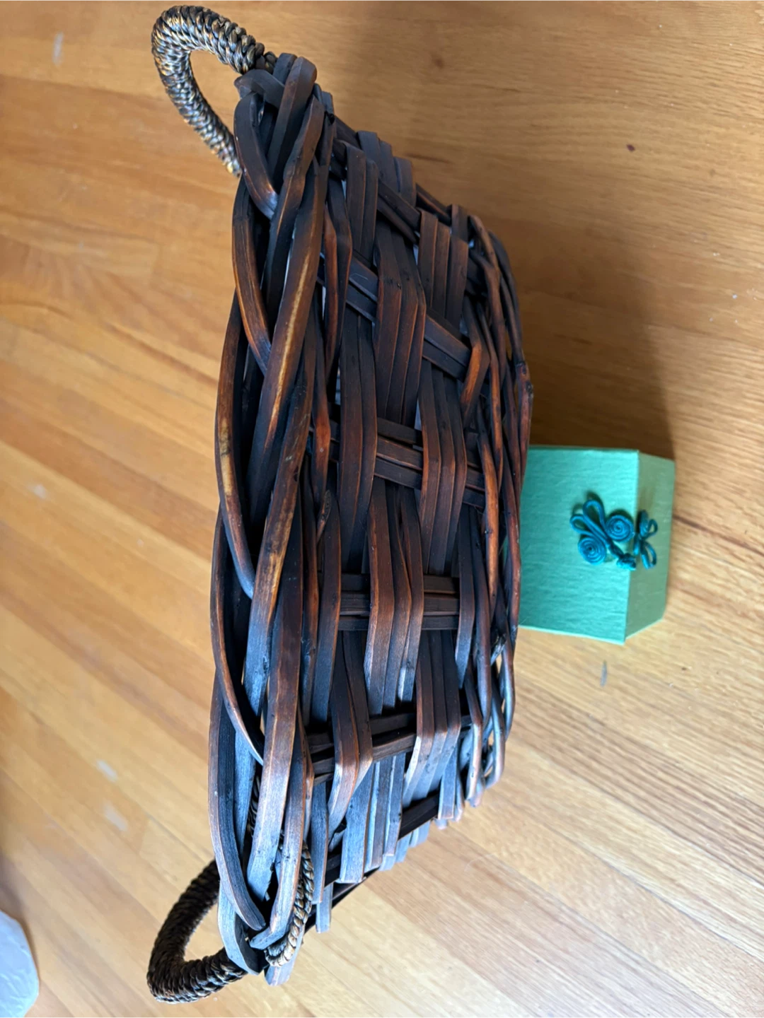 Wicker Basket - Dark Brown - photo 3