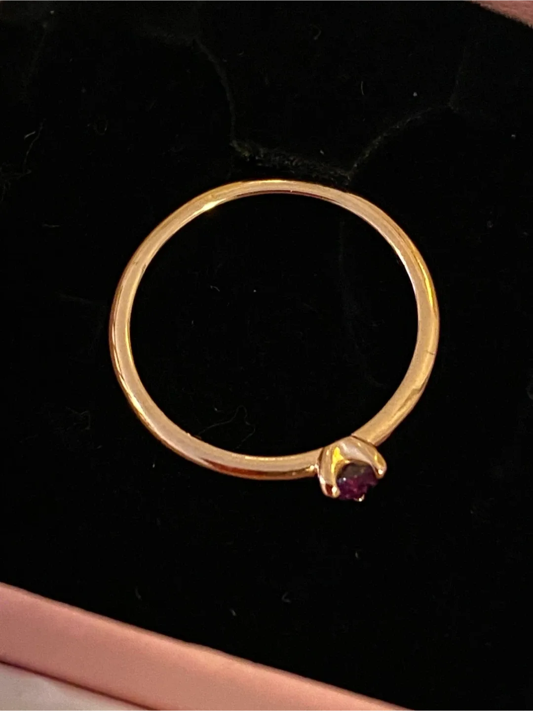 PRACTICALLY NEW- PANDORA Purple Solitaire Rose image indicator(4)