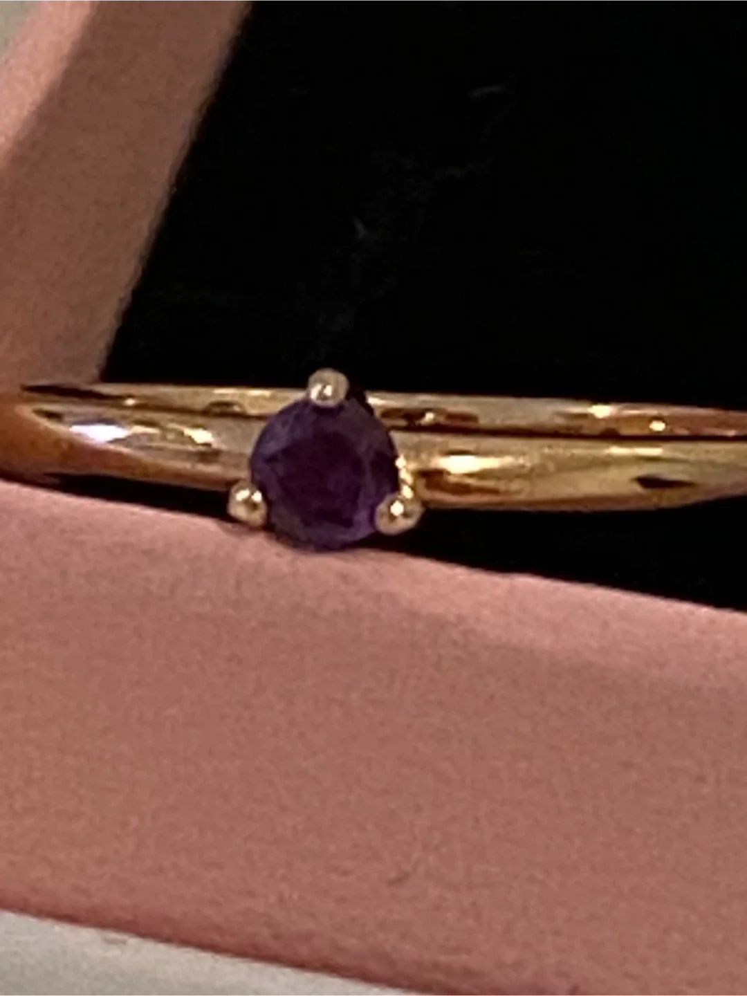 PRACTICALLY NEW- PANDORA Purple Solitaire Rose image indicator(9)