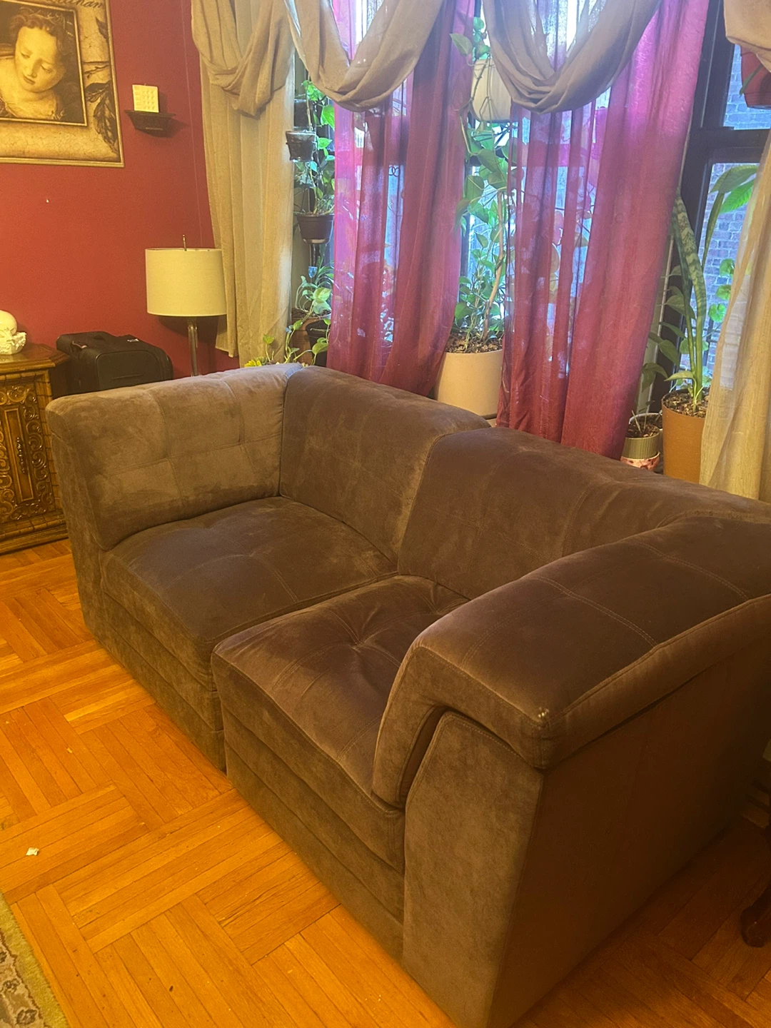 Brown Modular Sofa - photo 2